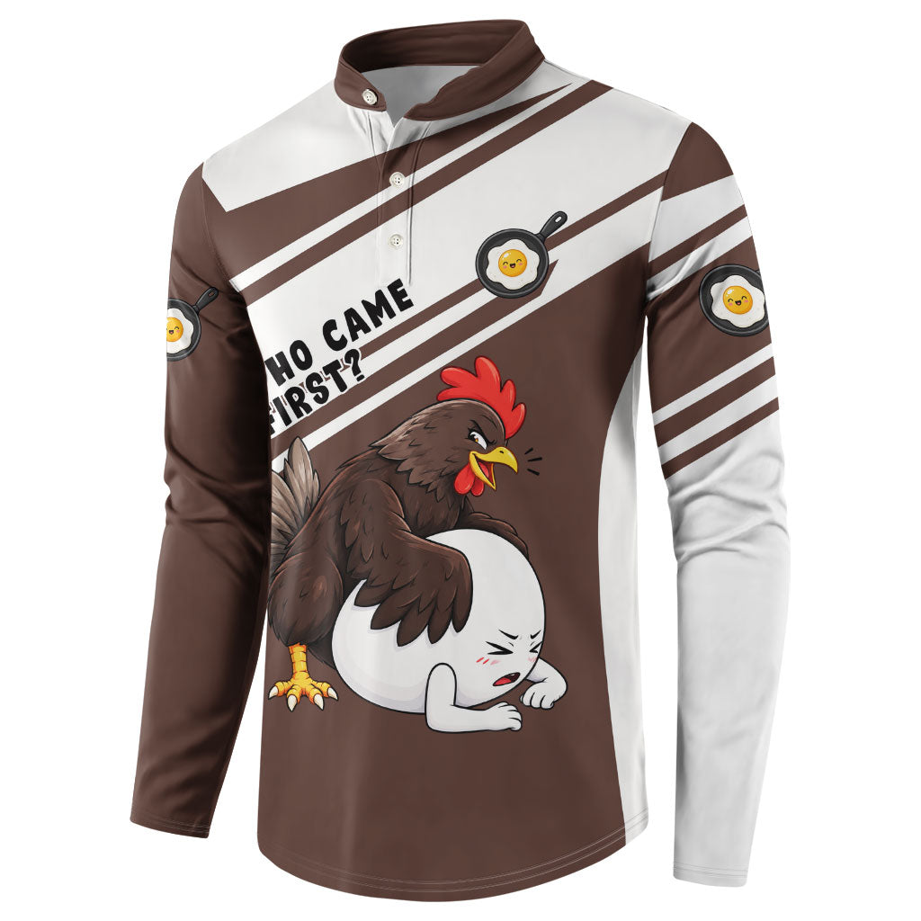 Hen And Egg World Egg Day Button Sweatshirt Who Came First Cute Cartoon Hen And Egg