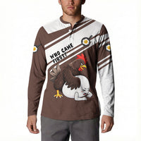 Hen And Egg World Egg Day Button Sweatshirt Who Came First Cute Cartoon Hen And Egg