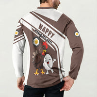Hen And Egg World Egg Day Button Sweatshirt Who Came First Cute Cartoon Hen And Egg