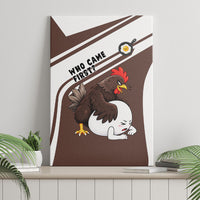 Hen And Egg World Egg Day Canvas Wall Art Who Came First Cute Cartoon Hen And Egg