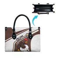 Hen And Egg World Egg Day Leather Bag Who Came First Cute Cartoon Hen And Egg