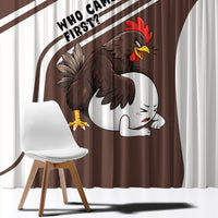 Hen And Egg World Egg Day Window Curtain Who Came First Cute Cartoon Hen And Egg