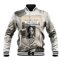 James Baldwin Truth Has A Voice Baseball Jacket Vintage Newspaper Collage Book Writer