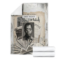 James Baldwin Truth Has A Voice Blanket Vintage Newspaper Collage Book Writer