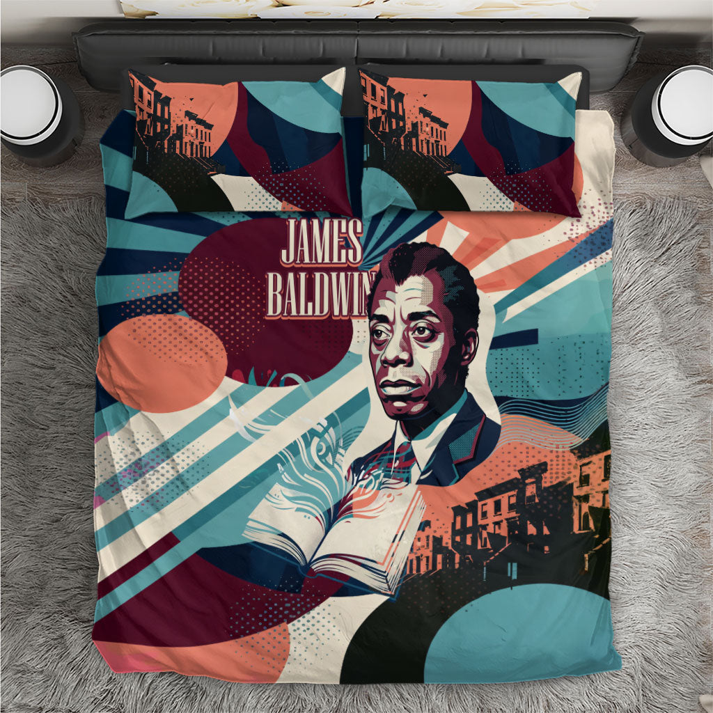 James Baldwin Let The Truth Stand Tall Bedding Set Retro Pop Art Vintage Book Writer Portrait