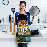 50th Birthday 1976 Apron Not Older Just Vintage Retro Sunset Mountain