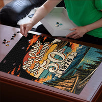50th Birthday 1976 Puzzle Not Older Just Vintage Retro Sunset Mountain