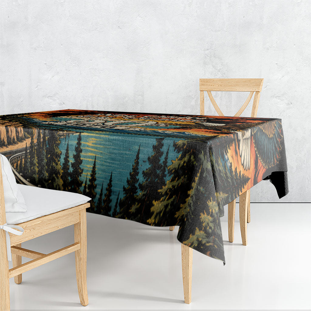 50th Birthday 1976 Tablecloth Not Older Just Vintage Retro Sunset Mountain