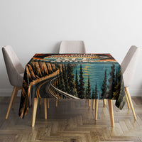 50th Birthday 1976 Tablecloth Not Older Just Vintage Retro Sunset Mountain