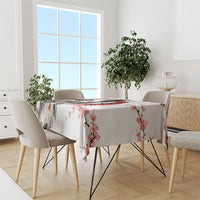 Shiba Inu Samurai Tablecloth Japanese Cherry Blossom Warrior Dog Art
