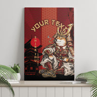 Personalized Shiba Inu Samurai Canvas Wall Art Japanese Warrior Dog Torii Gate Art