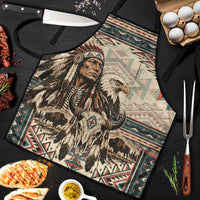 Native American Chief Eagle Apron Southwestern Tribal Geometric Bison Skull Art