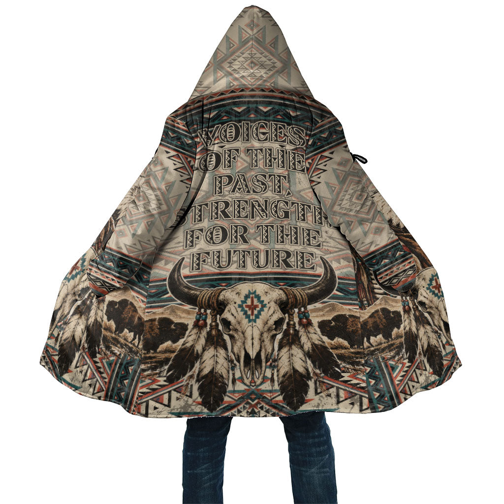 Native American Chief Eagle Cloak Southwestern Tribal Geometric Bison Skull Art