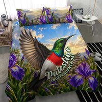 Palestine Independence Day Bedding Set Sunbird Iris Flower Cultural Heritage