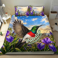 Palestine Independence Day Bedding Set Sunbird Iris Flower Cultural Heritage
