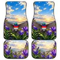 Palestine Independence Day Car Mats Sunbird Iris Flower Cultural Heritage