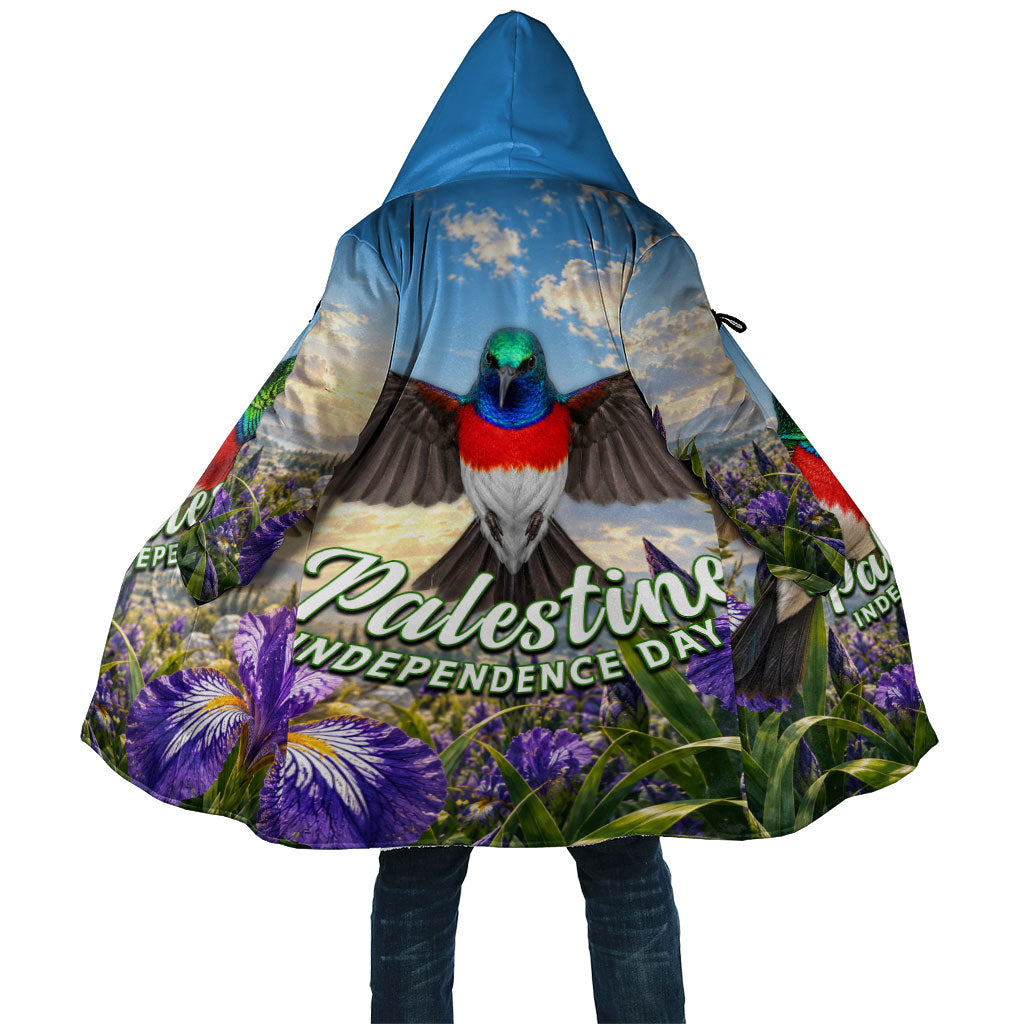 Palestine Independence Day Cloak Sunbird Iris Flower Cultural Heritage