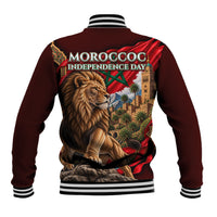 Morocco Independence Day Lion Baseball Jacket Atlas Mountain Kasbah Heritage