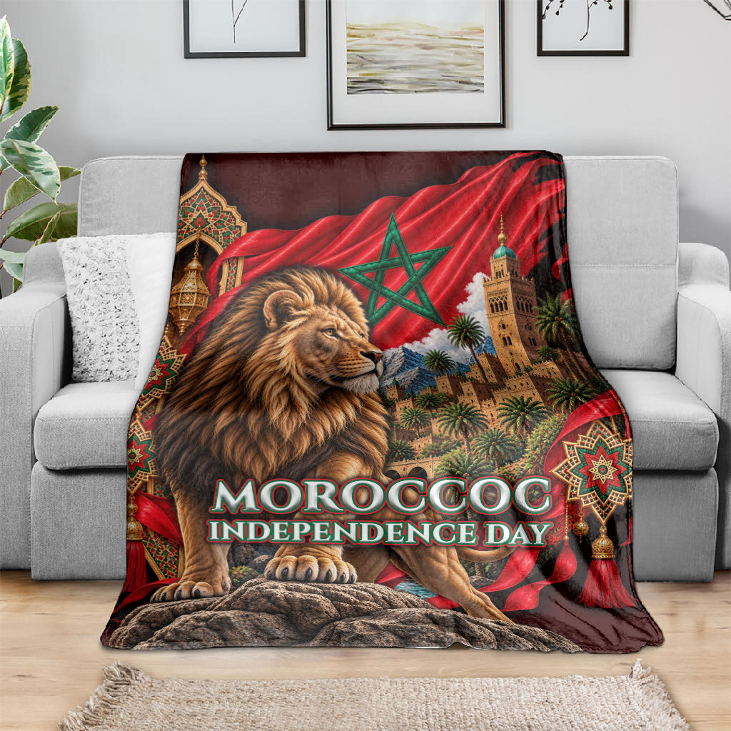 Morocco Independence Day Lion Blanket Atlas Mountain Kasbah Heritage