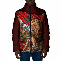 Morocco Independence Day Lion Padded Jacket Atlas Mountain Kasbah Heritage