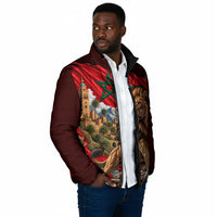 Morocco Independence Day Lion Padded Jacket Atlas Mountain Kasbah Heritage