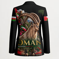 Oman National Days Ibex Blazer Pink Rose Geometric Heritage