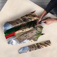 Oman National Days Flag Umbrella Nakhal Fort Mountain