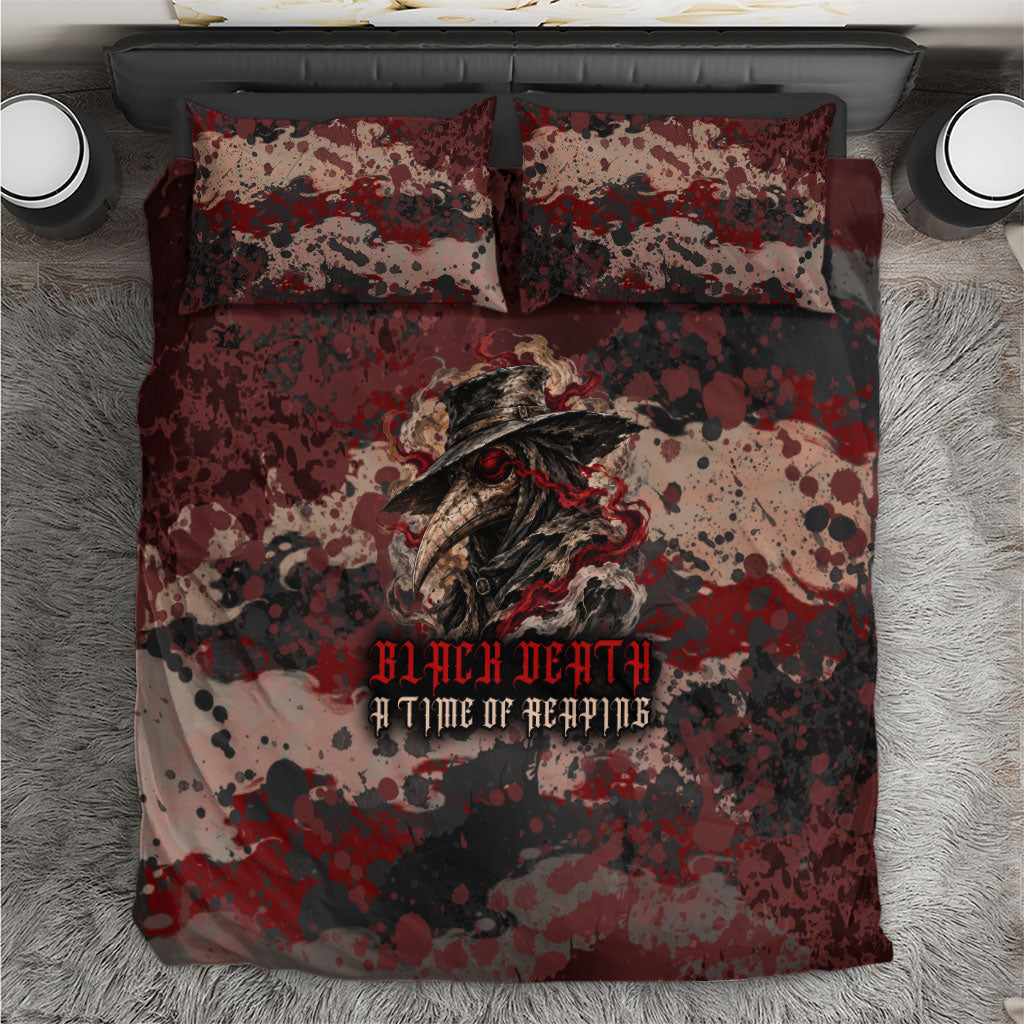 Black Death A Time Of Reaping Bedding Set Grim Reaper Plague Doctor - Dark Gothic Horror Fantasy