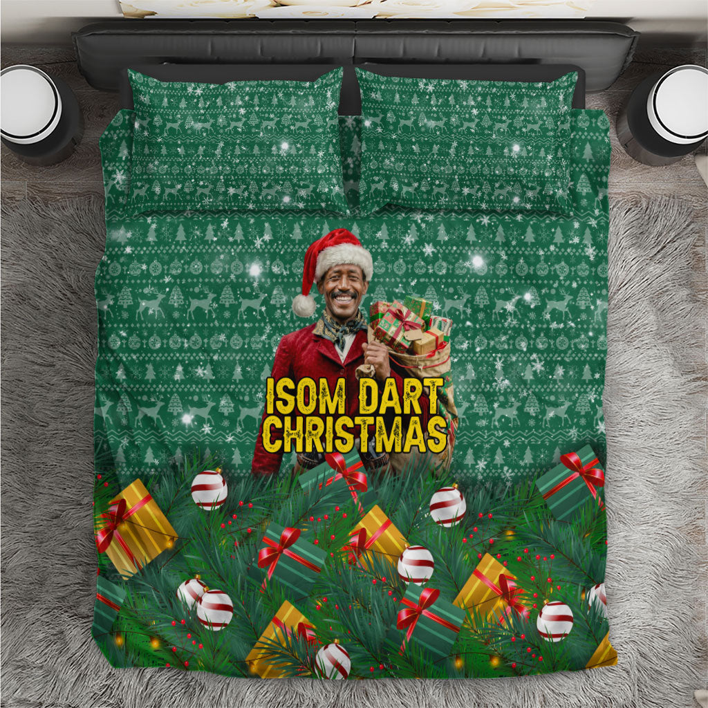 Isom Dart Christmas Bedding Set Black Cowboy Western Holiday Reindeer