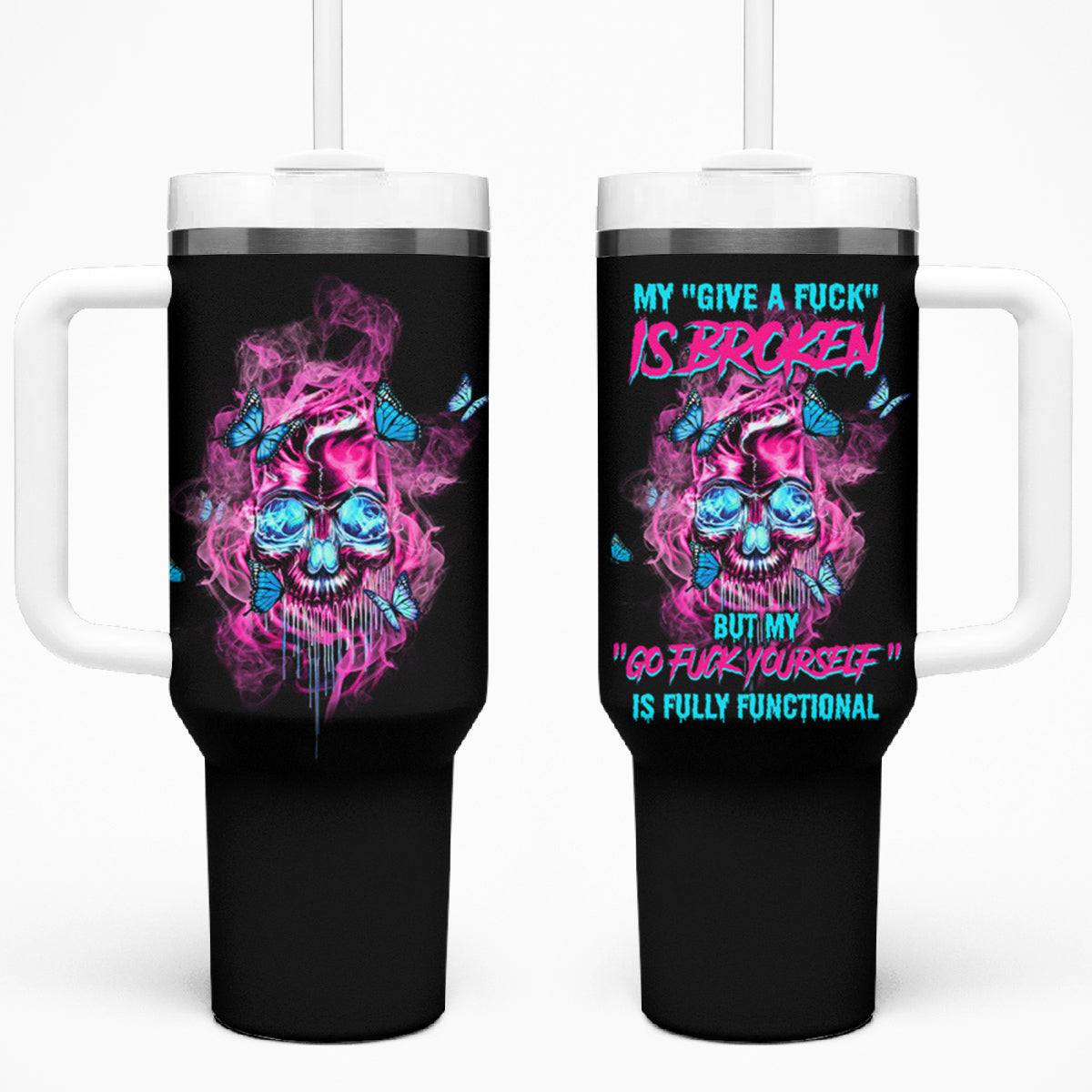 My Give A F Is Broken Tumbler With Handle - Wonder Print Shop