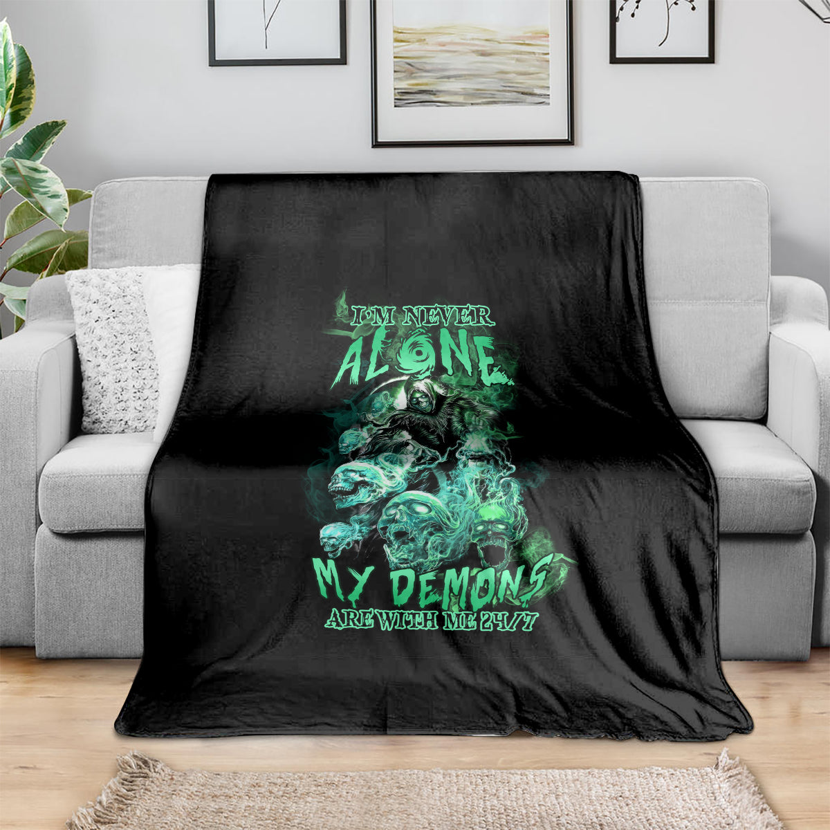 im-never-alone-skull-reaper-blanket