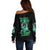 I'm Never Alone Skull Reaper Off Shoulder Sweater - Wonder Print Shop