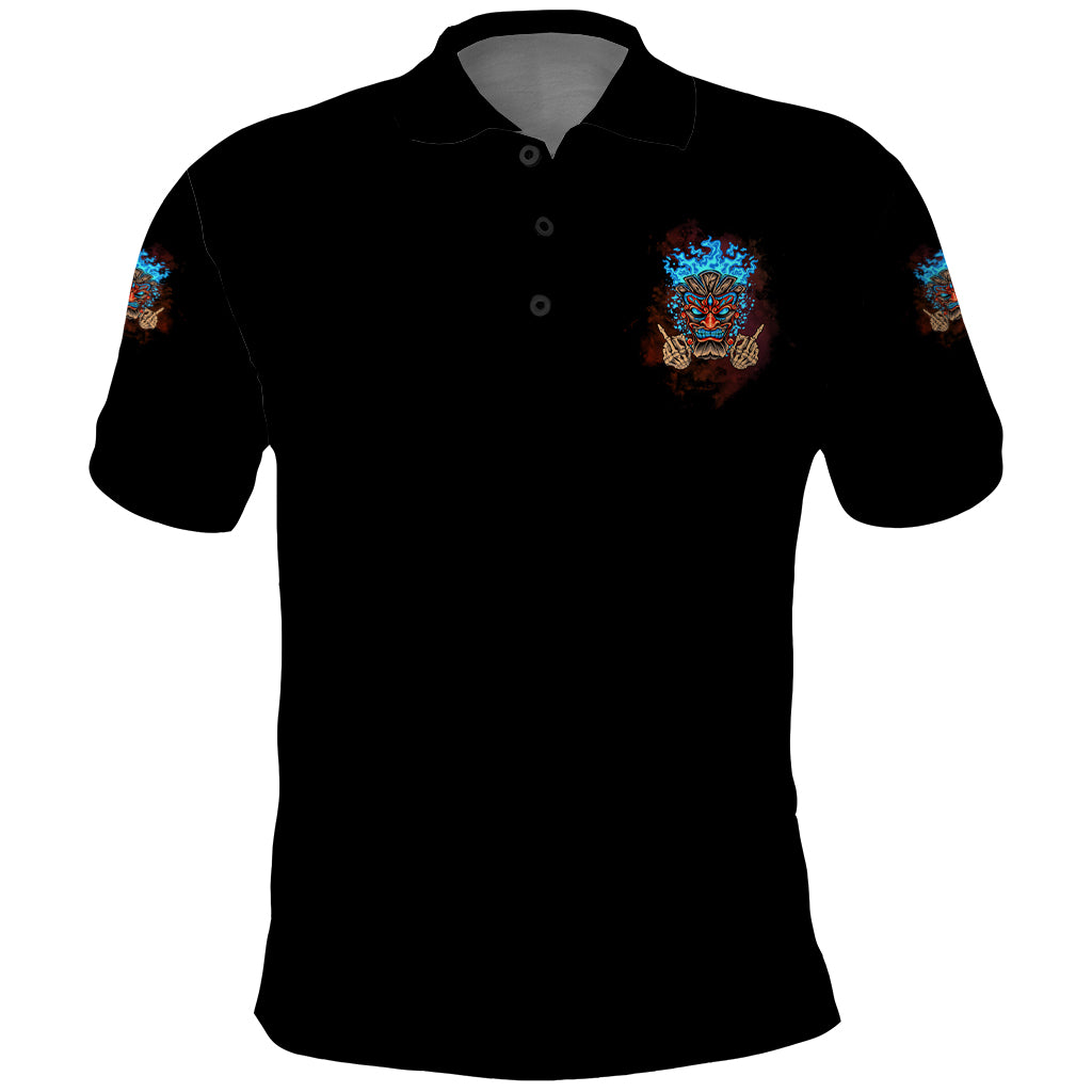 My Give A F Tiki Skull Polo Shirt - Wonder Print Shop