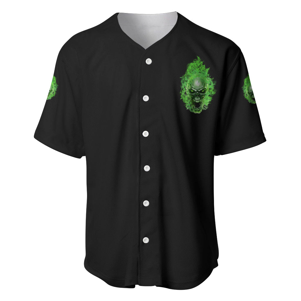 When I Was Born Skull Baseball Jersey - Wonder Print Shop