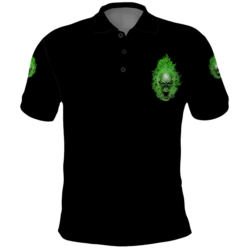 When I Was Born Skull Polo Shirt - Wonder Print Shop