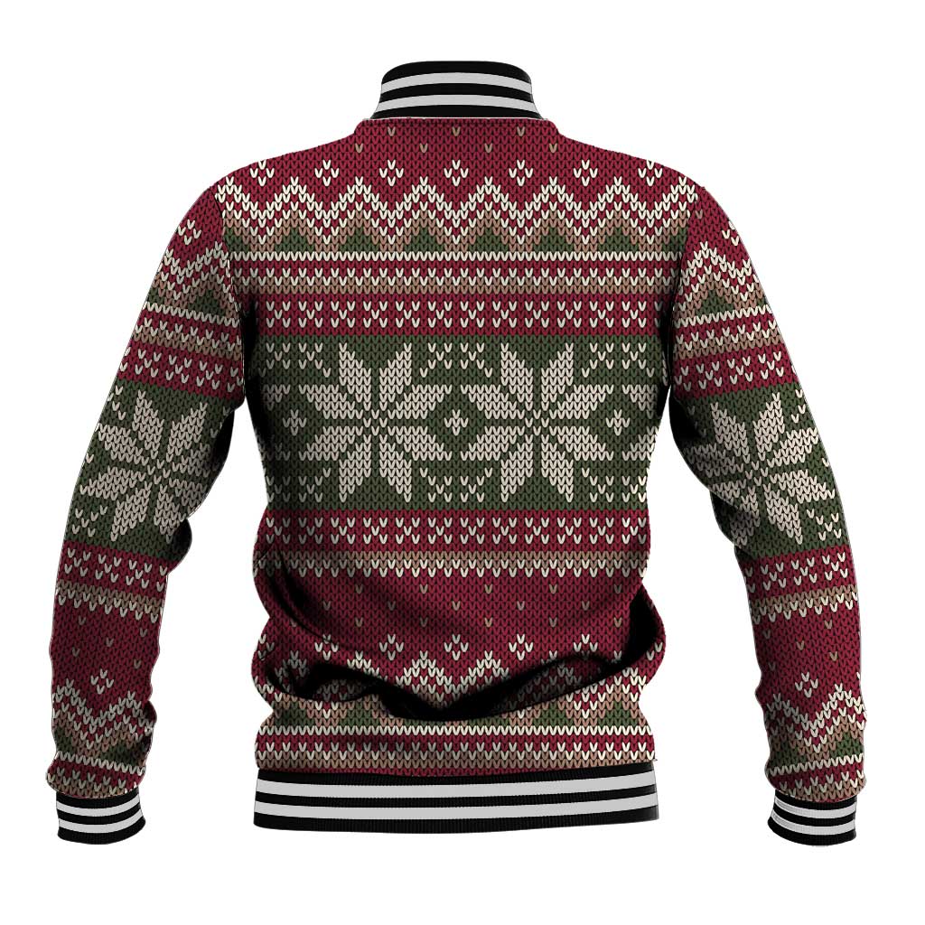Skeleton Candy Cane Christmas Baseball Jacket Xmas Holiday Patterns - Wonder Print Shop