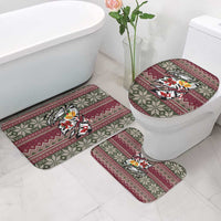 Skeleton Candy Cane Christmas Bathroom Set Xmas Holiday Patterns - Wonder Print Shop