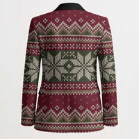 Skeleton Candy Cane Christmas Blazer Xmas Holiday Patterns - Wonder Print Shop