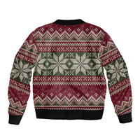 Skeleton Candy Cane Christmas Bomber Jacket Xmas Holiday Patterns - Wonder Print Shop