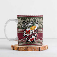 Skeleton Candy Cane Christmas Ceramic Mug Xmas Holiday Patterns - Wonder Print Shop