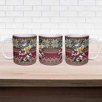 Skeleton Candy Cane Christmas Ceramic Mug Xmas Holiday Patterns - Wonder Print Shop