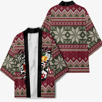 Skeleton Candy Cane Christmas Kimono Xmas Holiday Patterns - Wonder Print Shop