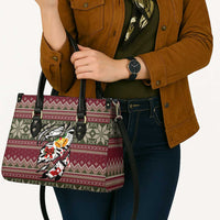Skeleton Candy Cane Christmas Leather Bag Xmas Holiday Patterns - Wonder Print Shop
