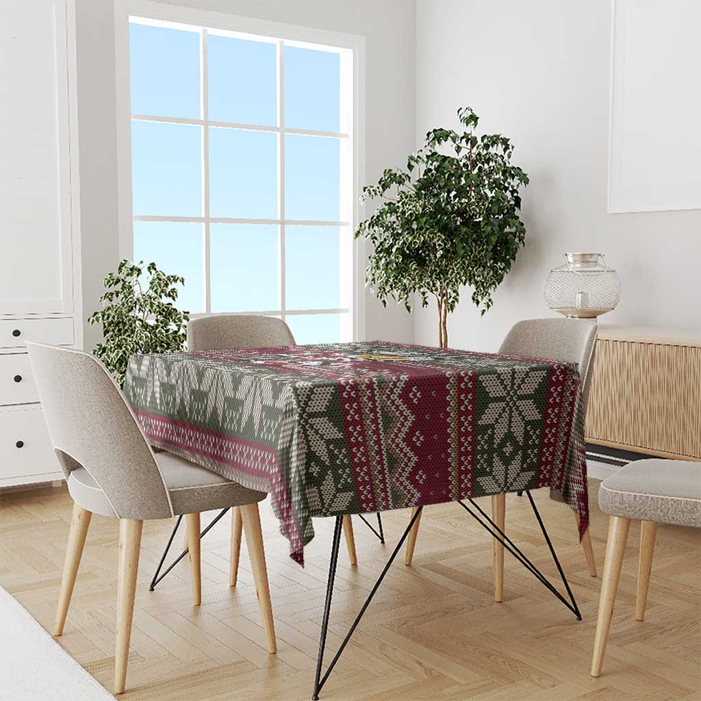 Skeleton Candy Cane Christmas Tablecloth Xmas Holiday Patterns - Wonder Print Shop