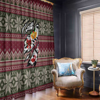 Skeleton Candy Cane Christmas Window Curtain Xmas Holiday Patterns - Wonder Print Shop