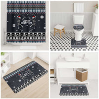 Skeleton Merry Creepmas Christmas Bathroom Set Xmas Holiday Patterns - Wonder Print Shop