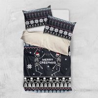 Skeleton Merry Creepmas Christmas Bedding Set Xmas Holiday Patterns - Wonder Print Shop