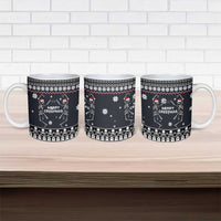 Skeleton Merry Creepmas Christmas Ceramic Mug Xmas Holiday Patterns - Wonder Print Shop