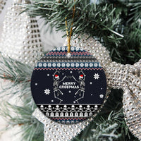 Skeleton Merry Creepmas Christmas Ceramic Ornament Xmas Holiday Patterns - Wonder Print Shop