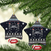 Skeleton Merry Creepmas Christmas Ceramic Ornament Xmas Holiday Patterns - Wonder Print Shop